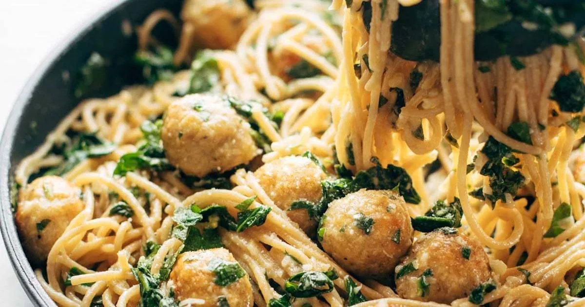 Garlic Herb Spaghetti Meatballs