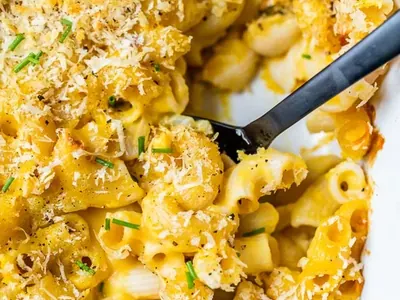 Butternut Squash Mac and Cheese with winter squash (butternut
