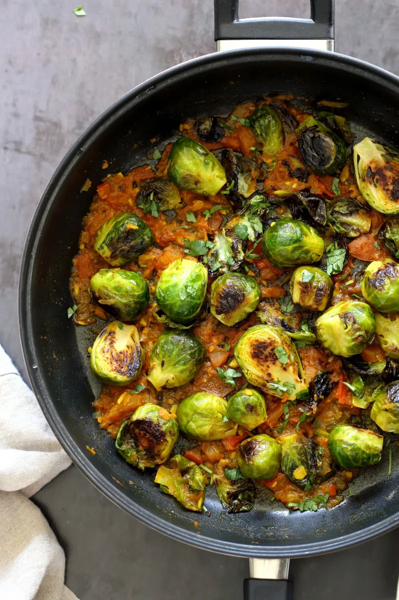 Curried Caramelized Brussels Sprouts
