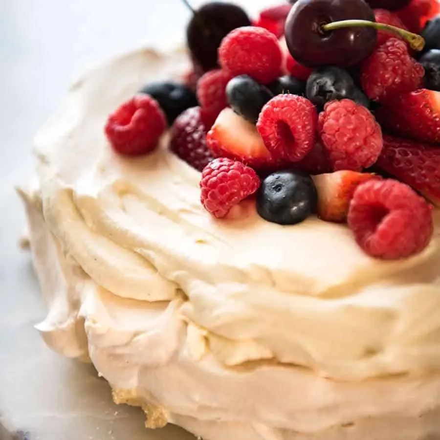 Raspberry Pavlova