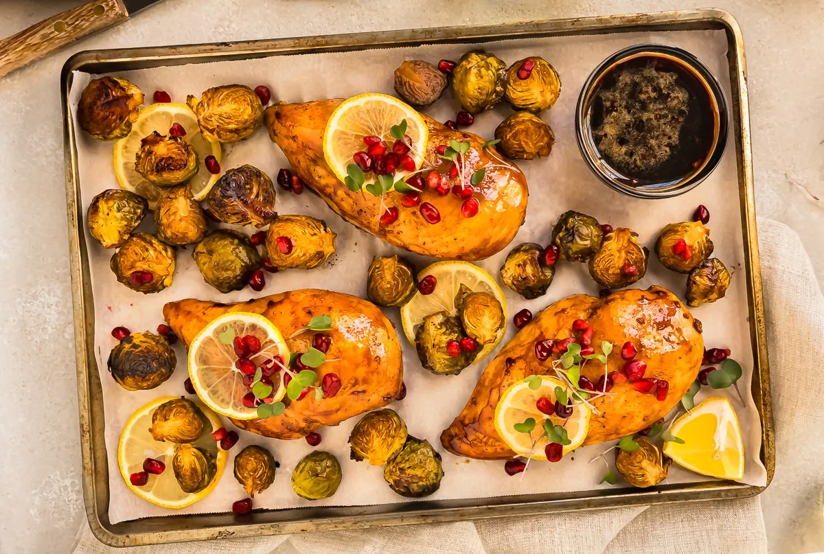 Roasted Chicken and Brussels Sprouts