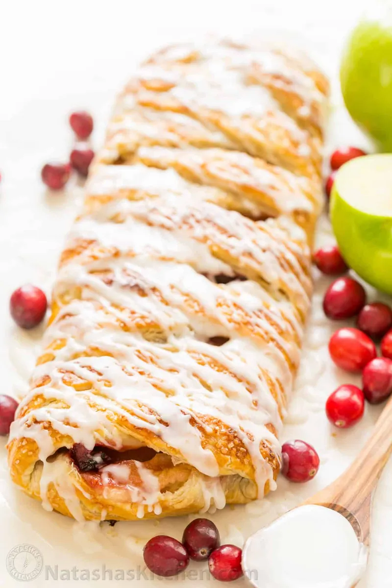 Apple Cranberry Danish Braid