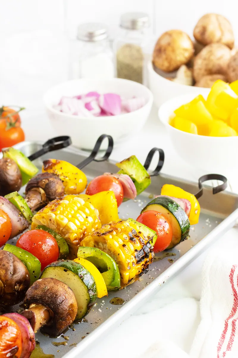 Grilled Mixed Vegetables with mushrooms