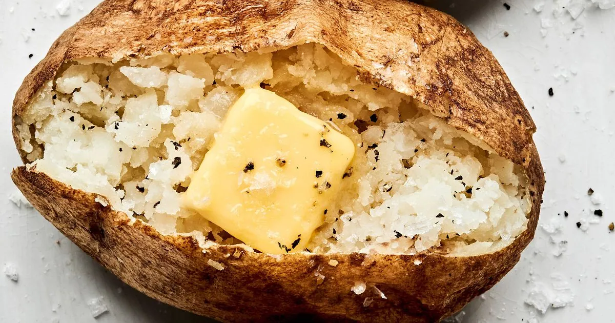 Baked Potatoes with butter