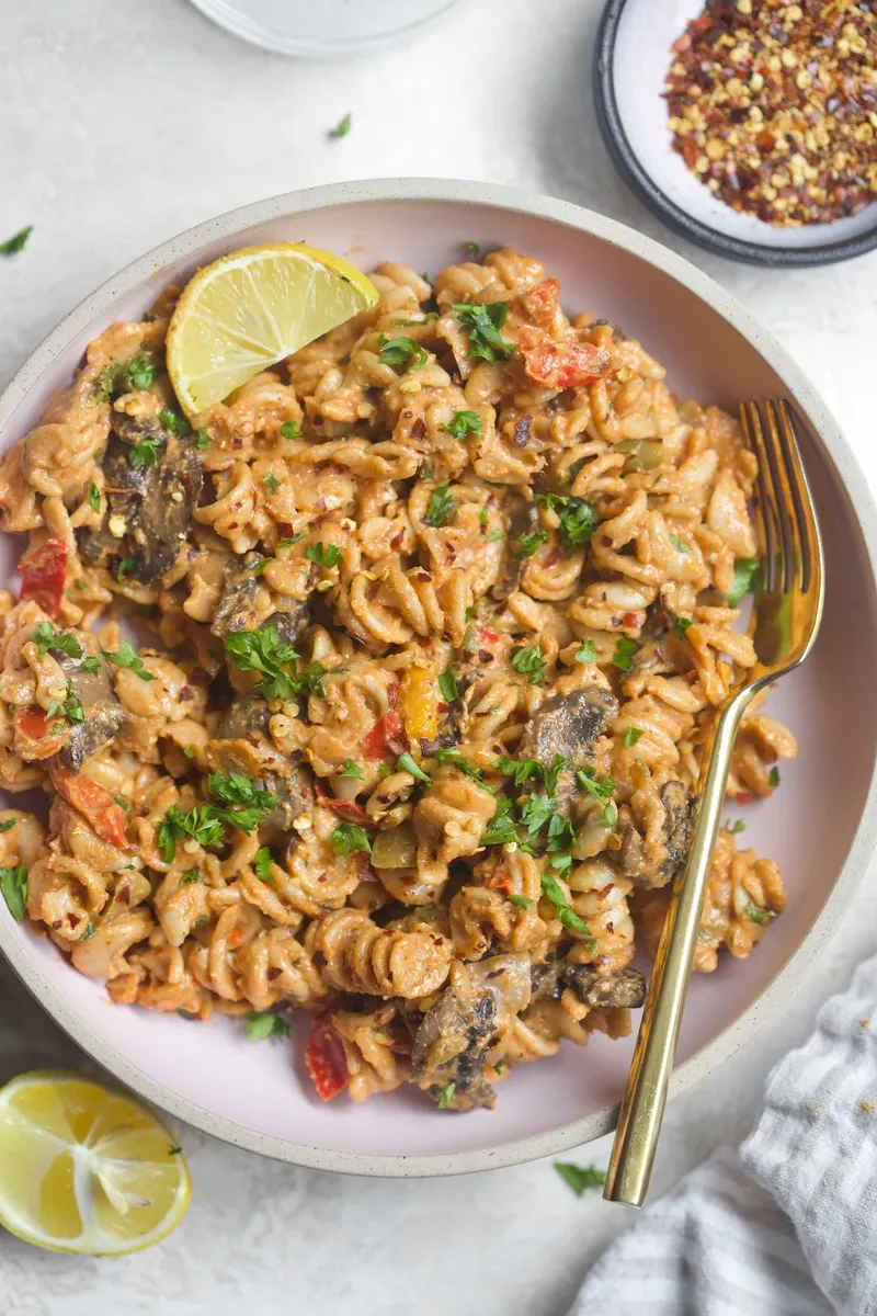 Creamy Cajun Vegetable Pasta