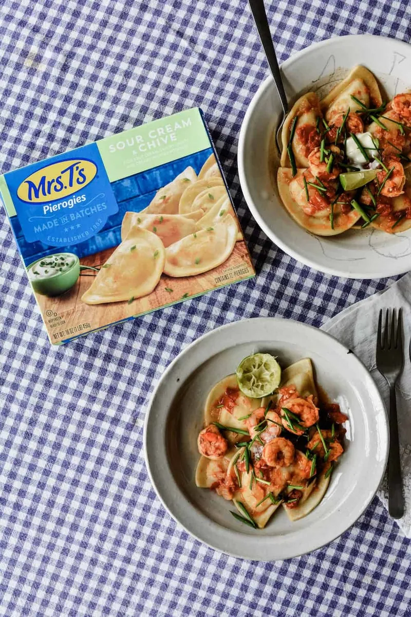 Tequila Lime Shrimp Pierogies