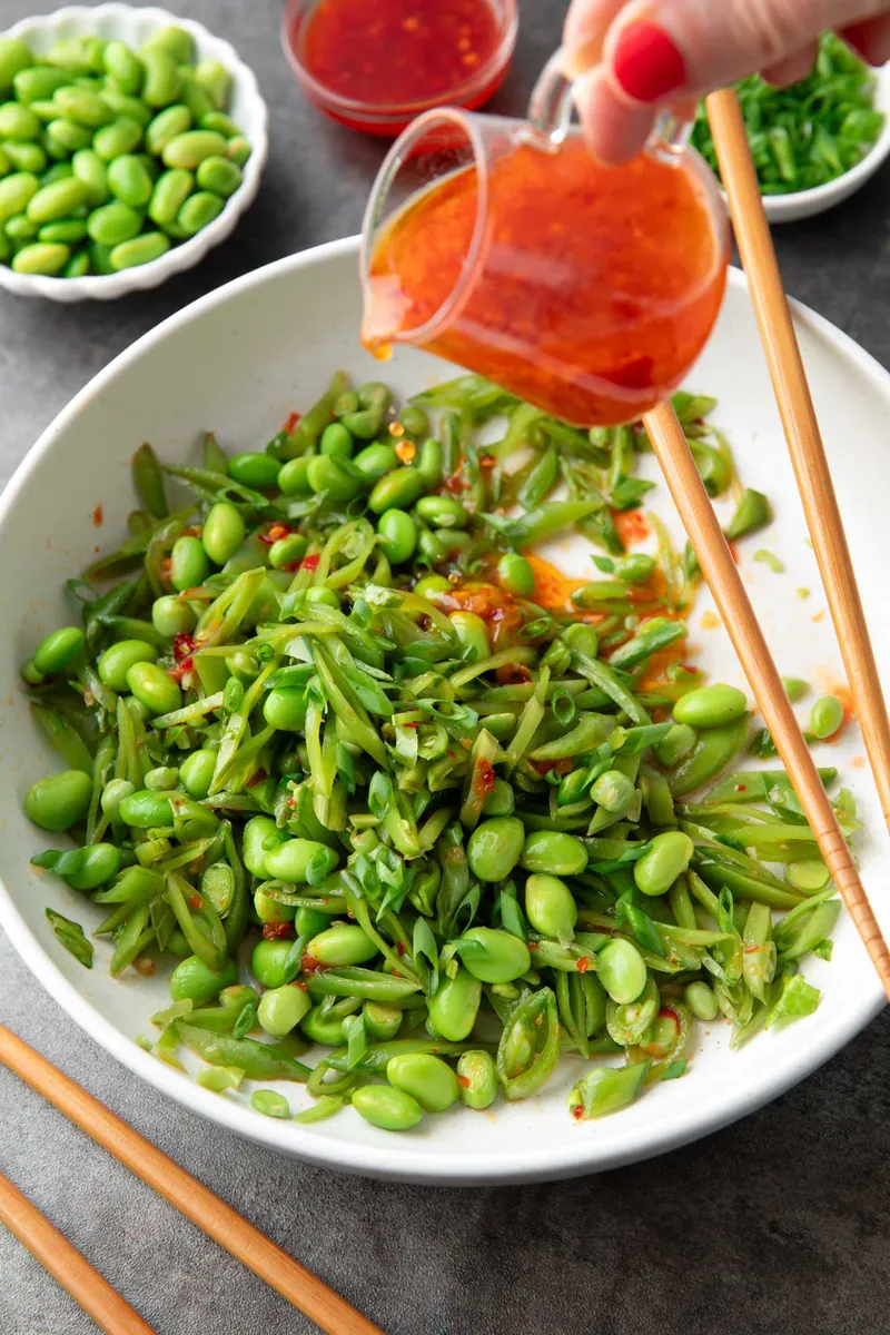 Snap Pea Edamame Salad