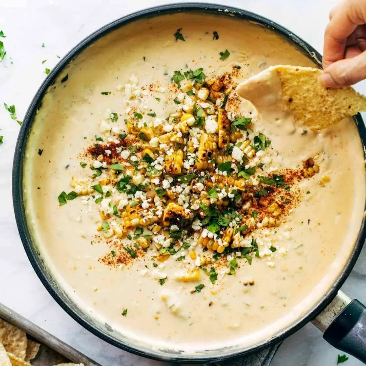 Elote Queso Dip