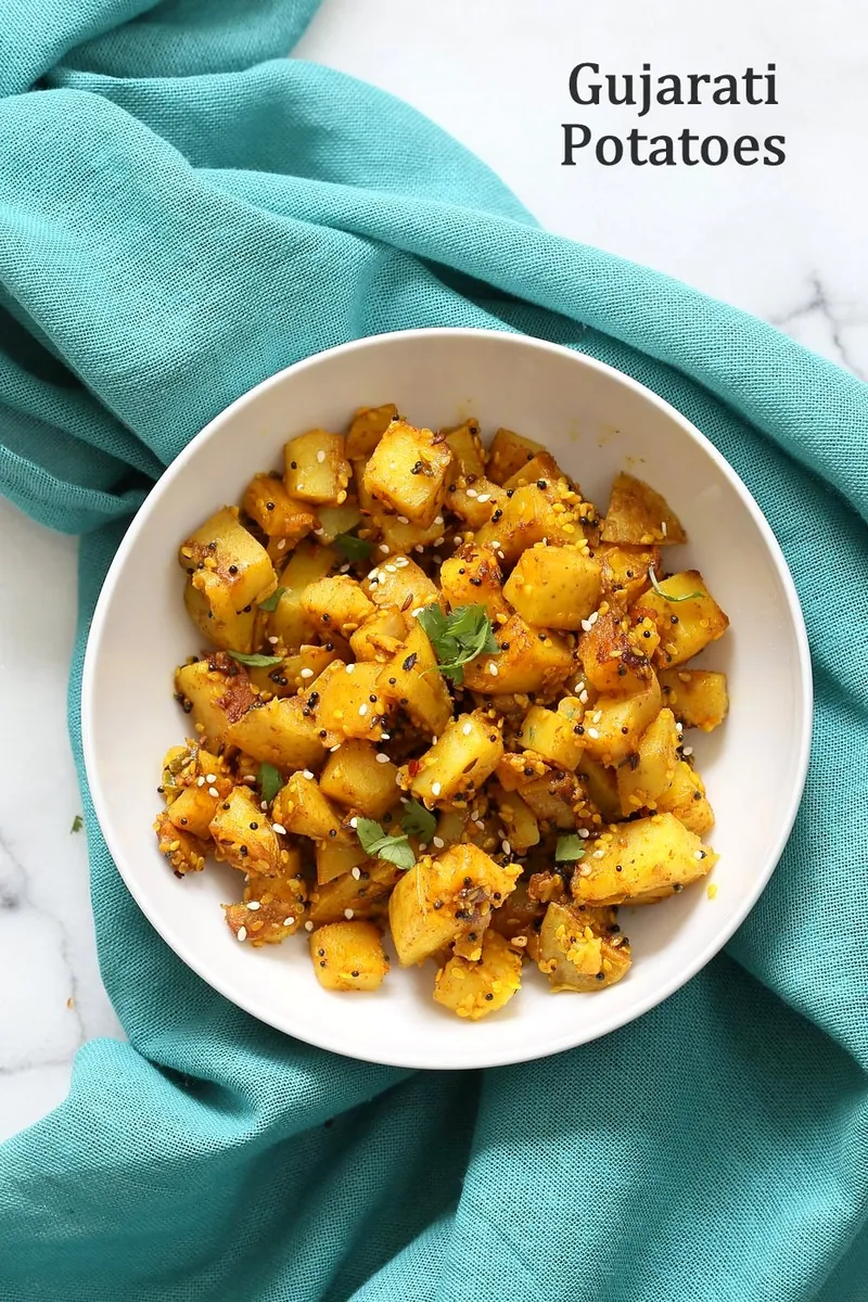 Gujarati Sesame Potatoes