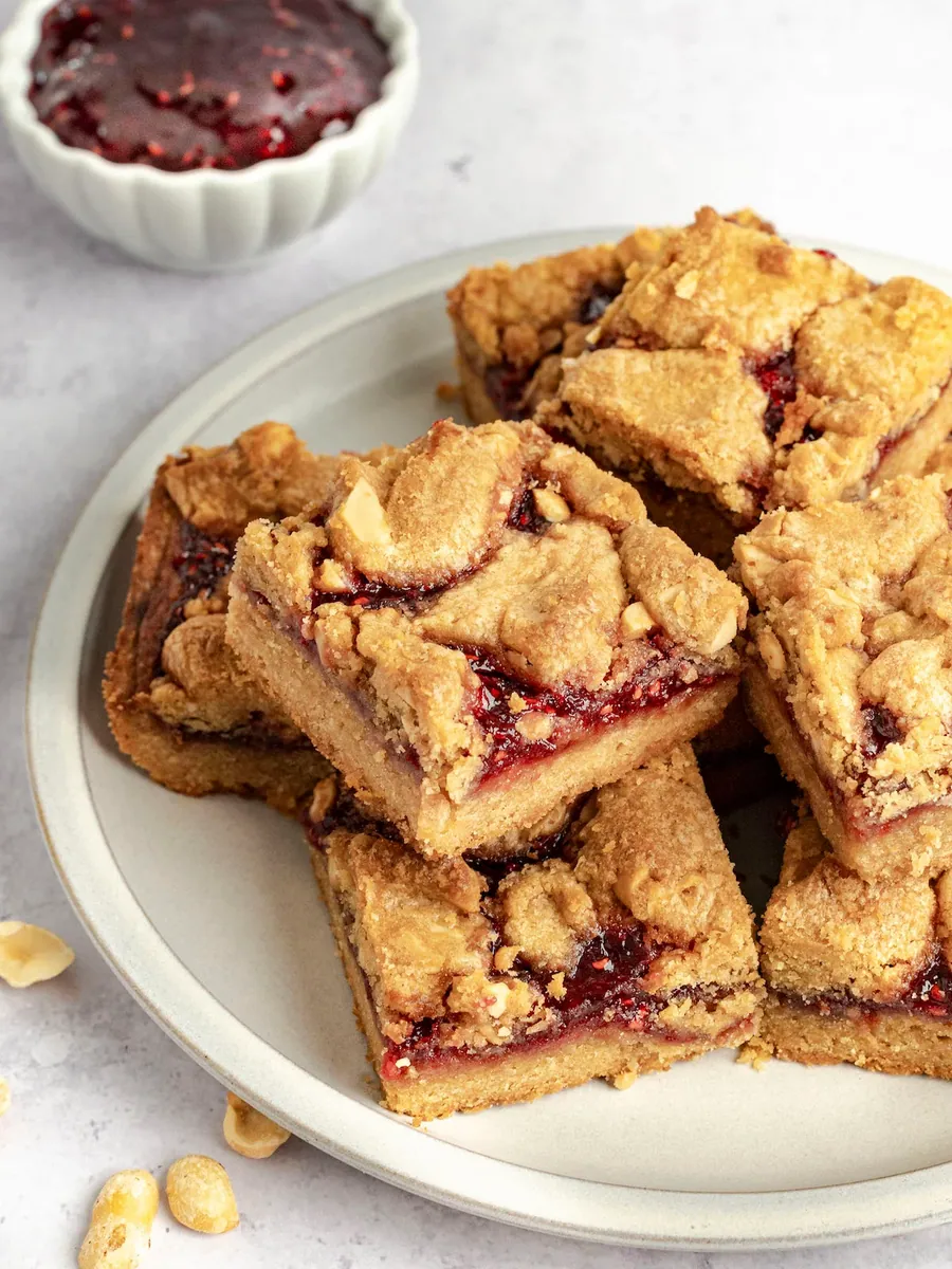 Peanut Butter Jam Bars