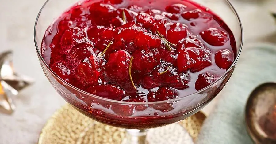Gin Rosemary Cranberry Sauce