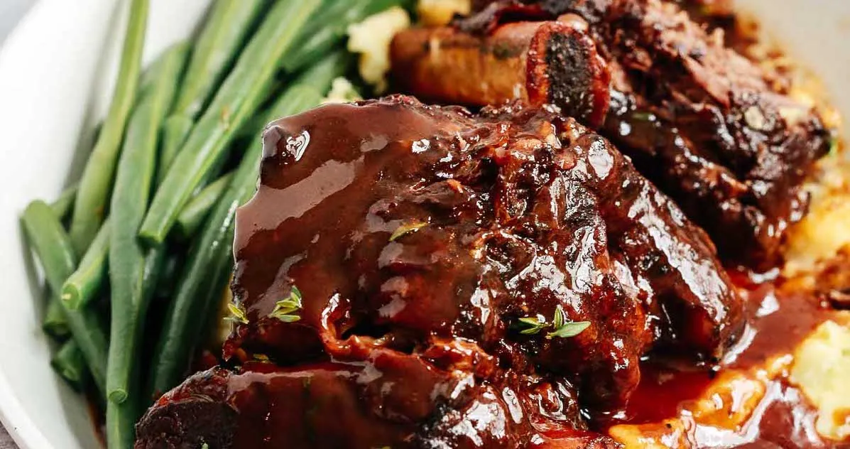 Instant Pot Short Ribs with beef brisket