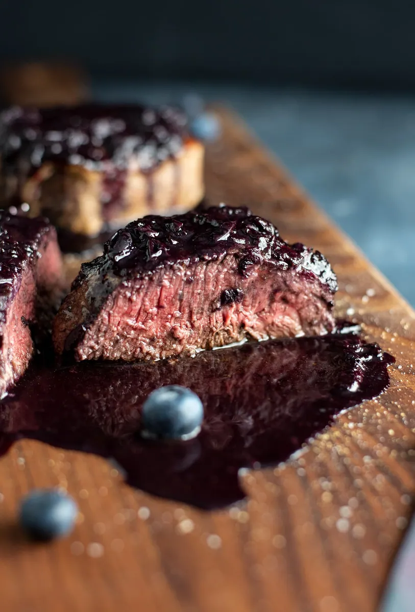 Blueberry Glazed Filet Mignon