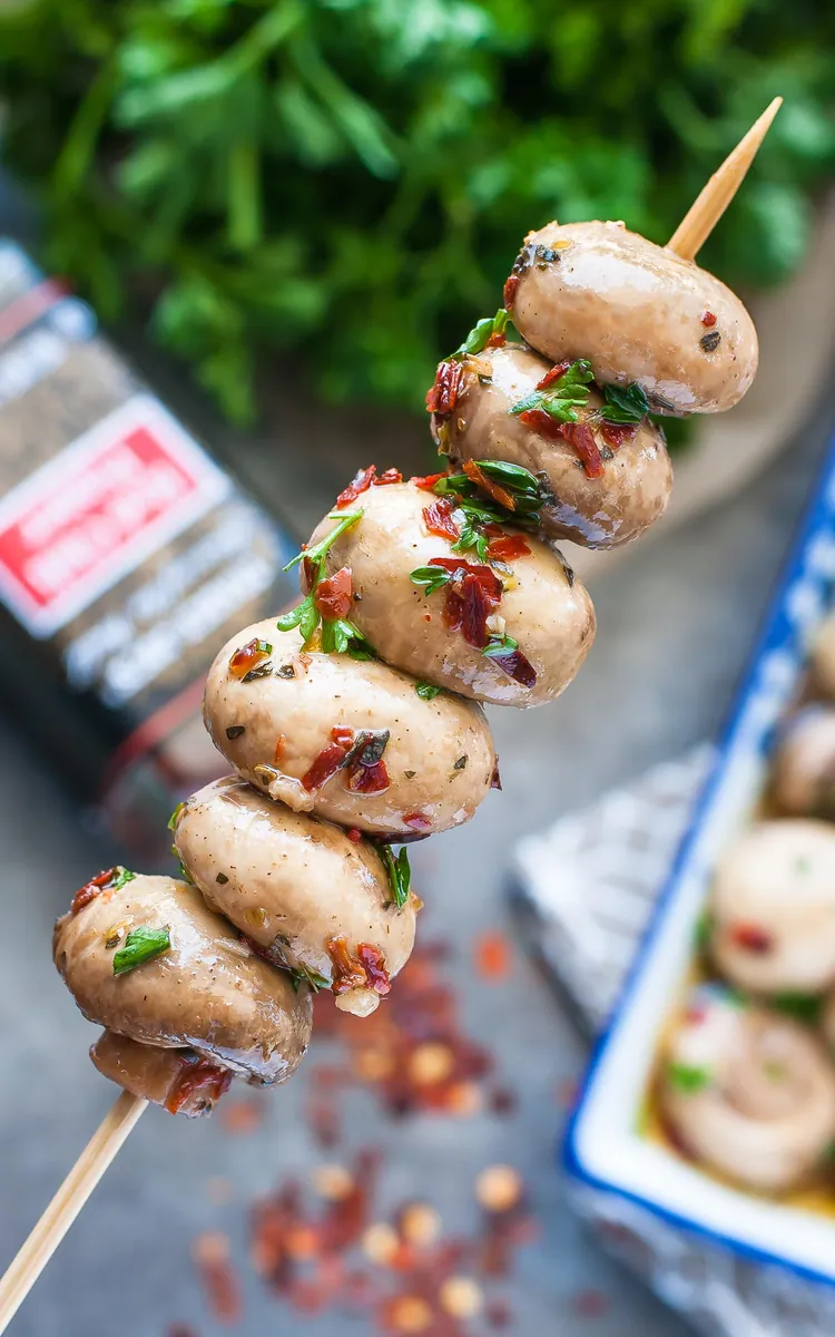Marinated Mushrooms with garlic