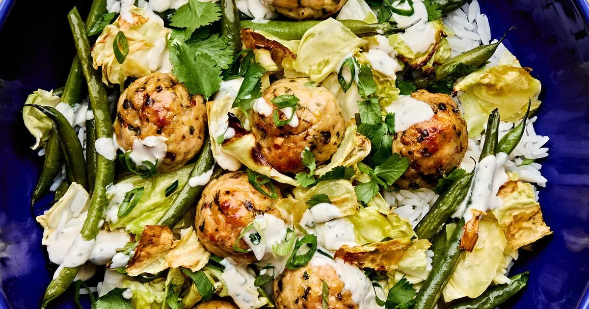 Miso Chicken Meatball Bowl