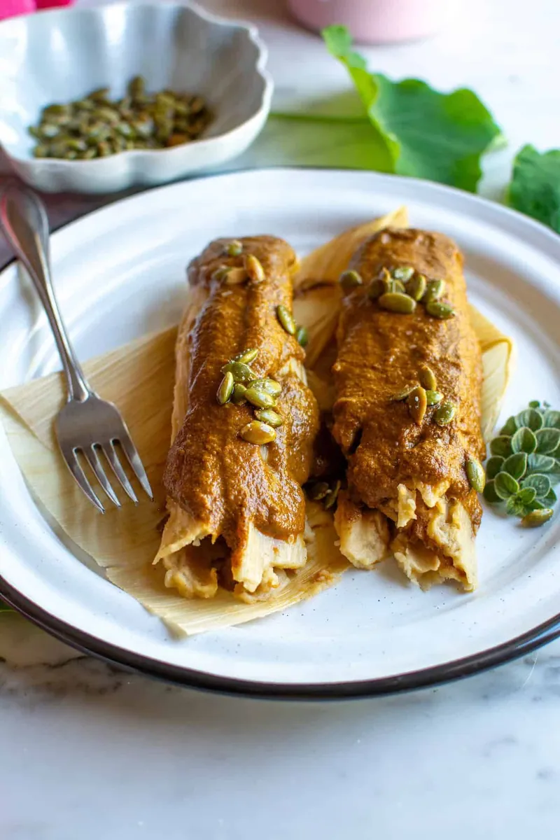 Cauliflower Pipián Tamales