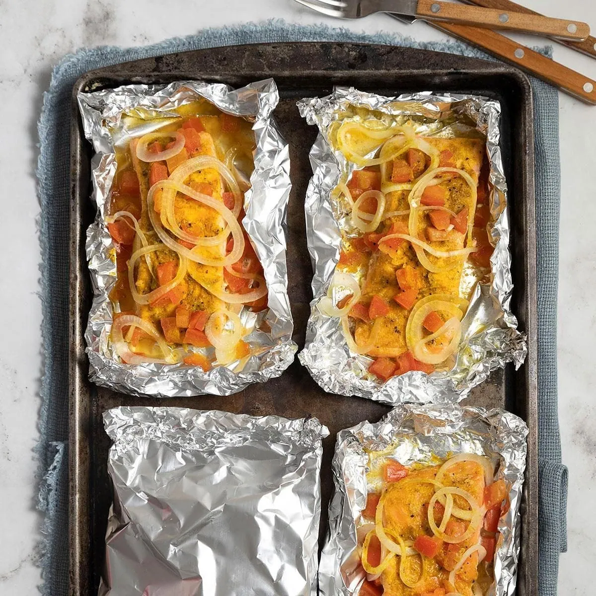 Grilled Salmon Foil Packets
