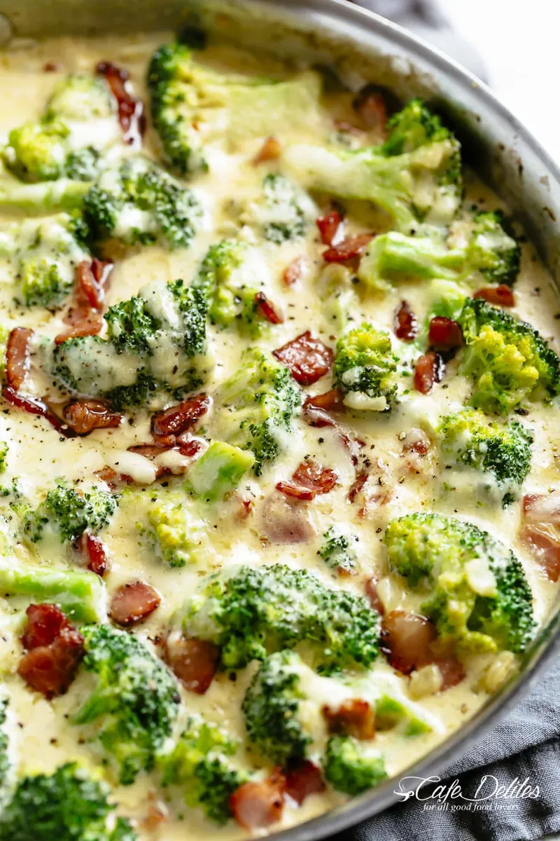 Creamy Garlic Parmesan Broccoli