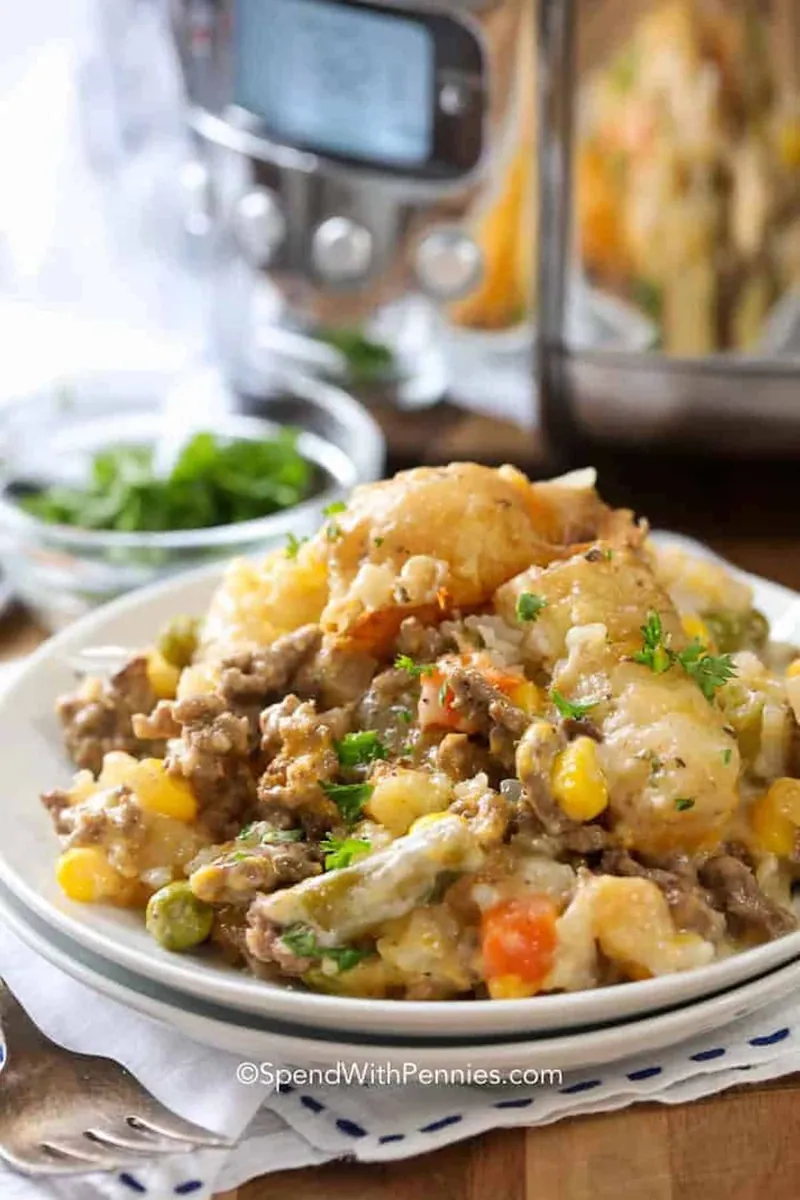 Slow Cooker Tater Tot Casserole