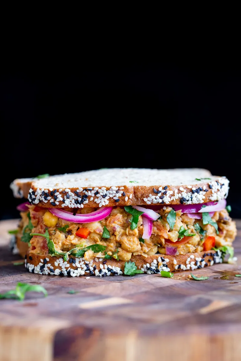 Curried Chickpea Salad Sandwich