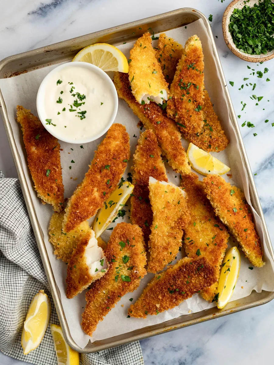 Crispy Pan Fried Fish Fingers