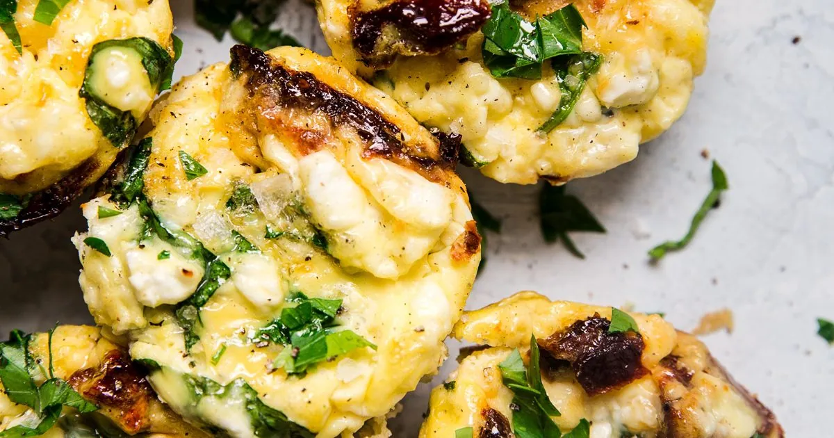 Spinach Feta Egg Cups