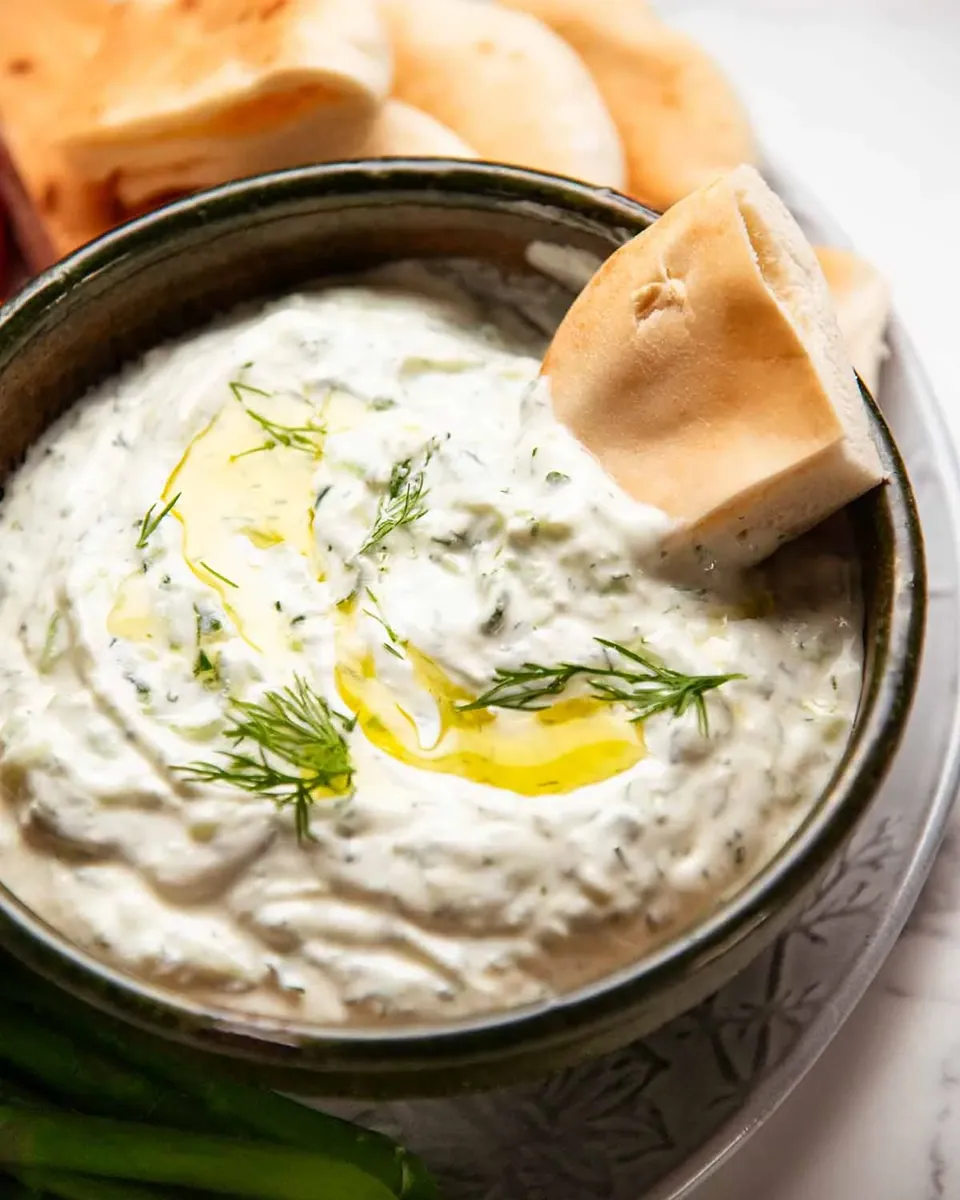 Grilled Cucumber Tzatziki