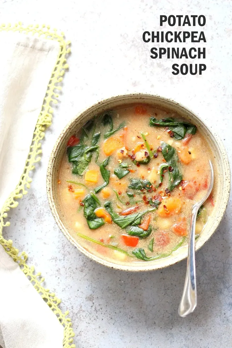 Instant Pot Chickpea Potato Soup
