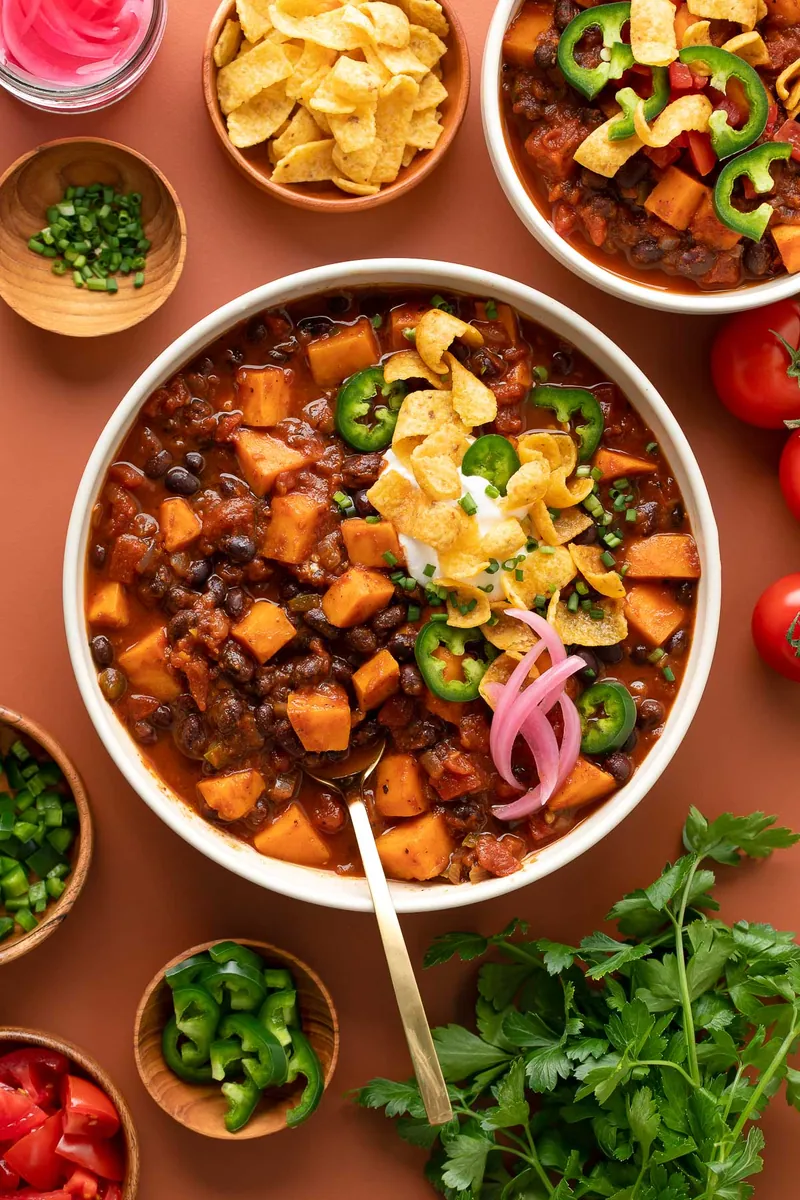 Black Bean Sweet Potato Chili