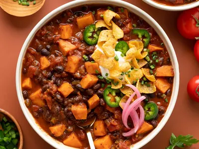 Black Bean Sweet Potato Chili