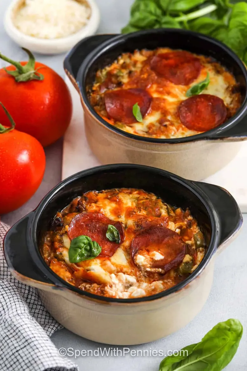 Cottage Cheese Pizza Bowl