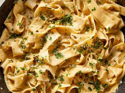 Brown Butter Fettuccine Alfredo