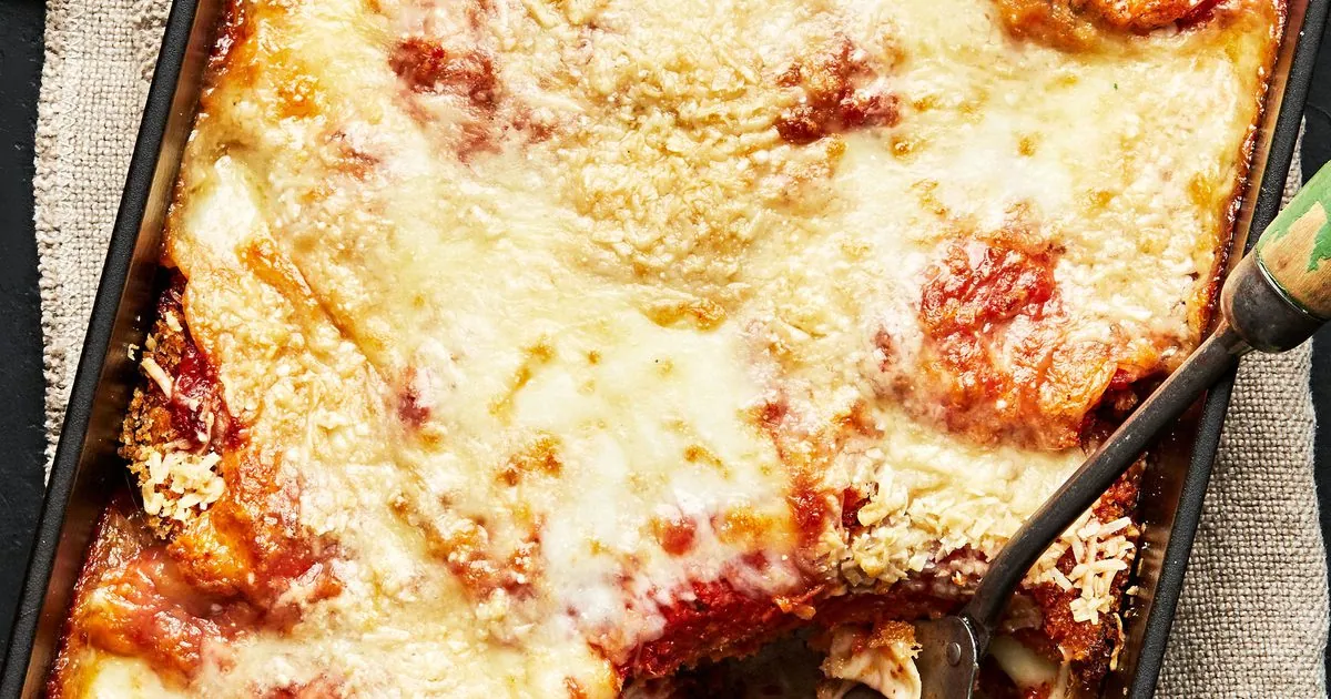Eggplant Parmesan with mozzarella