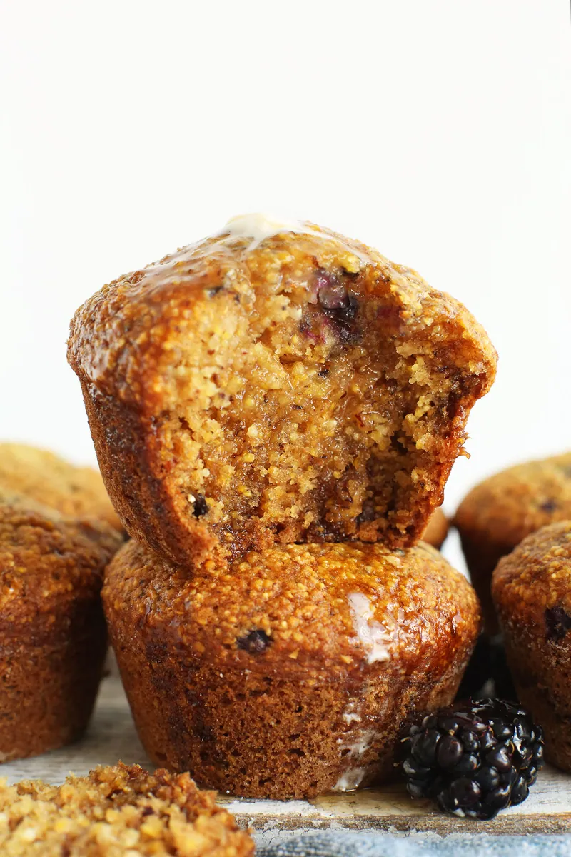 Blackberry Cornmeal Muffins