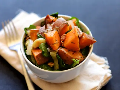 Dill Roasted Sweet Potatoes