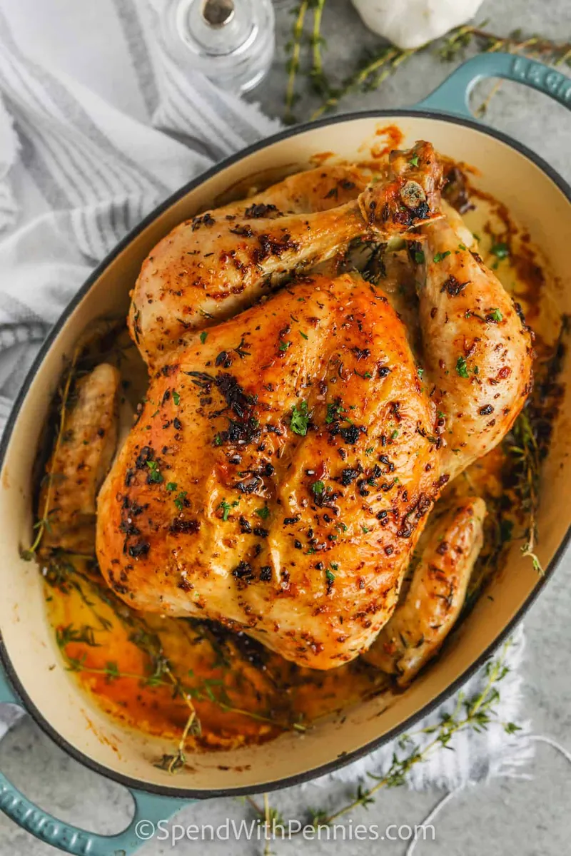 Garlic Butter Roast Chicken