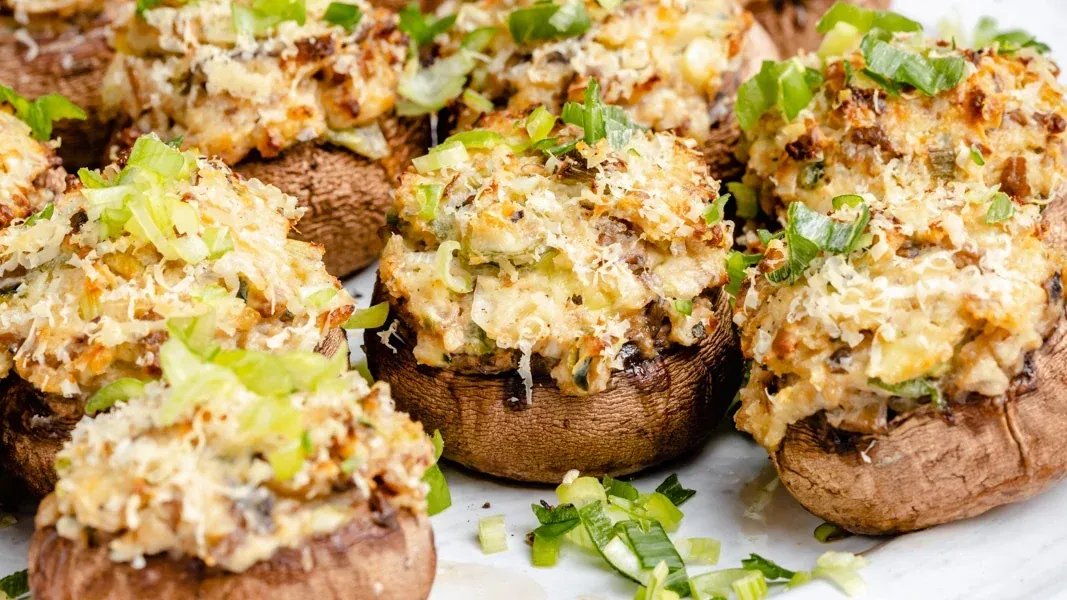 Jalapeño Scallion Stuffed Mushrooms