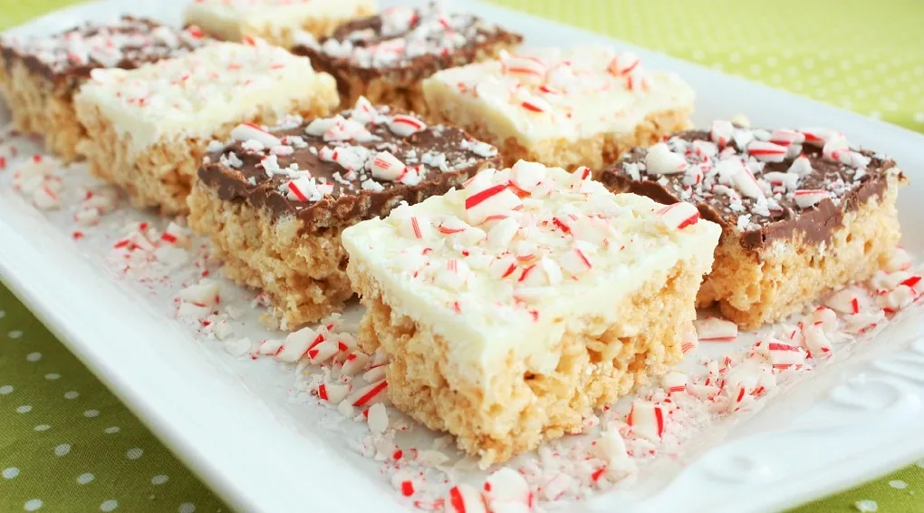 Peppermint Cereal Treats