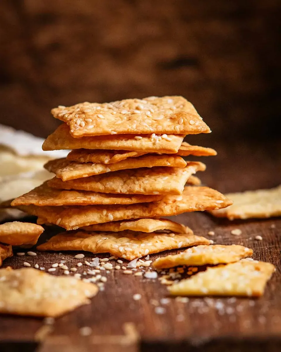 Sesame Sea Salt Crackers