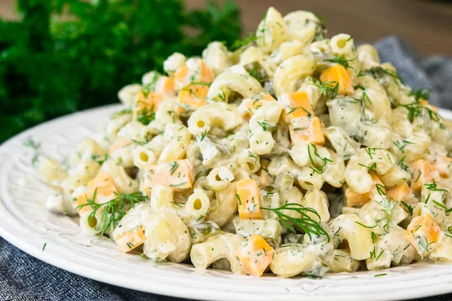 Dill Pickle Pasta Salad