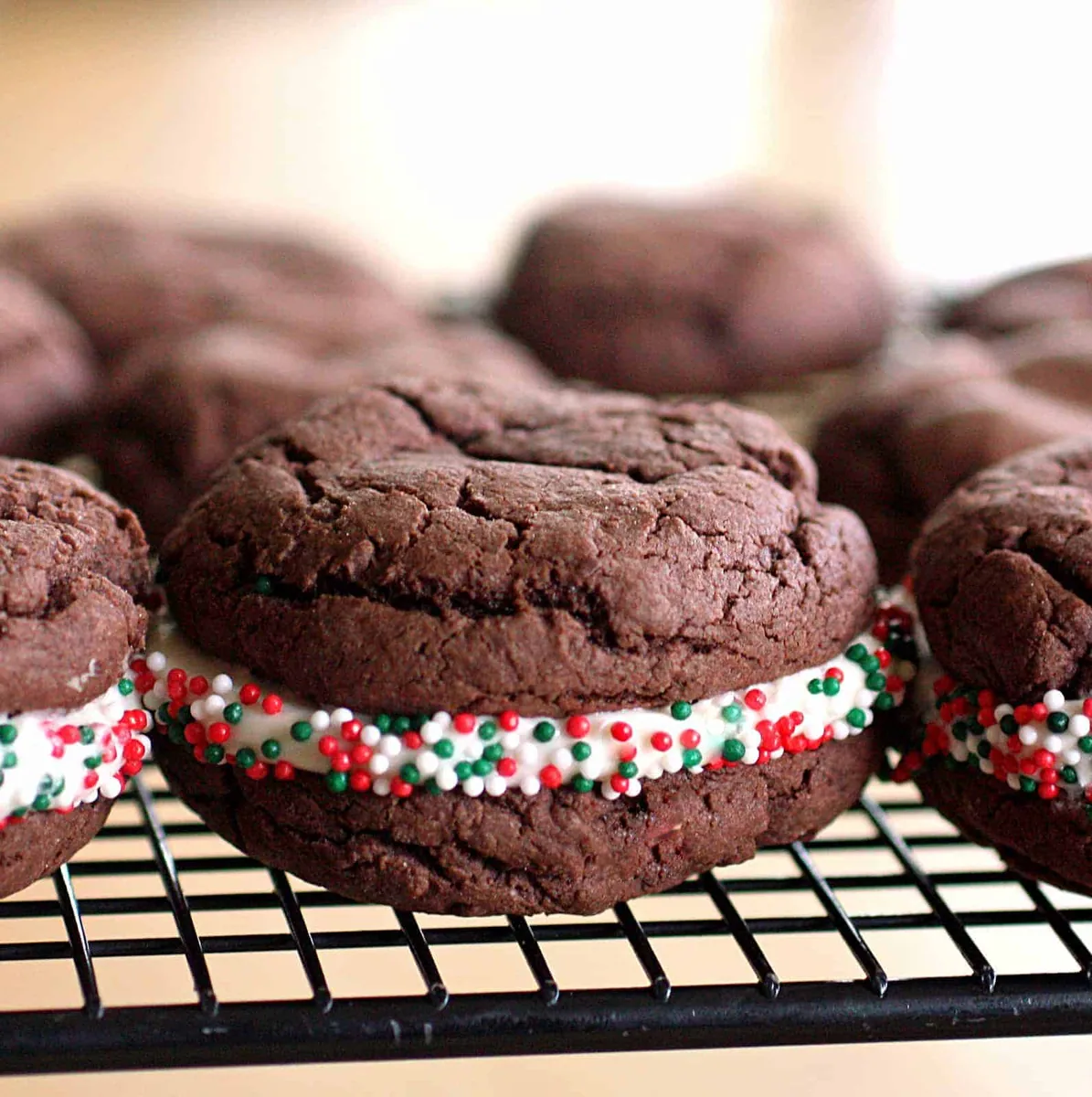 Peppermint Sandwich Cookies