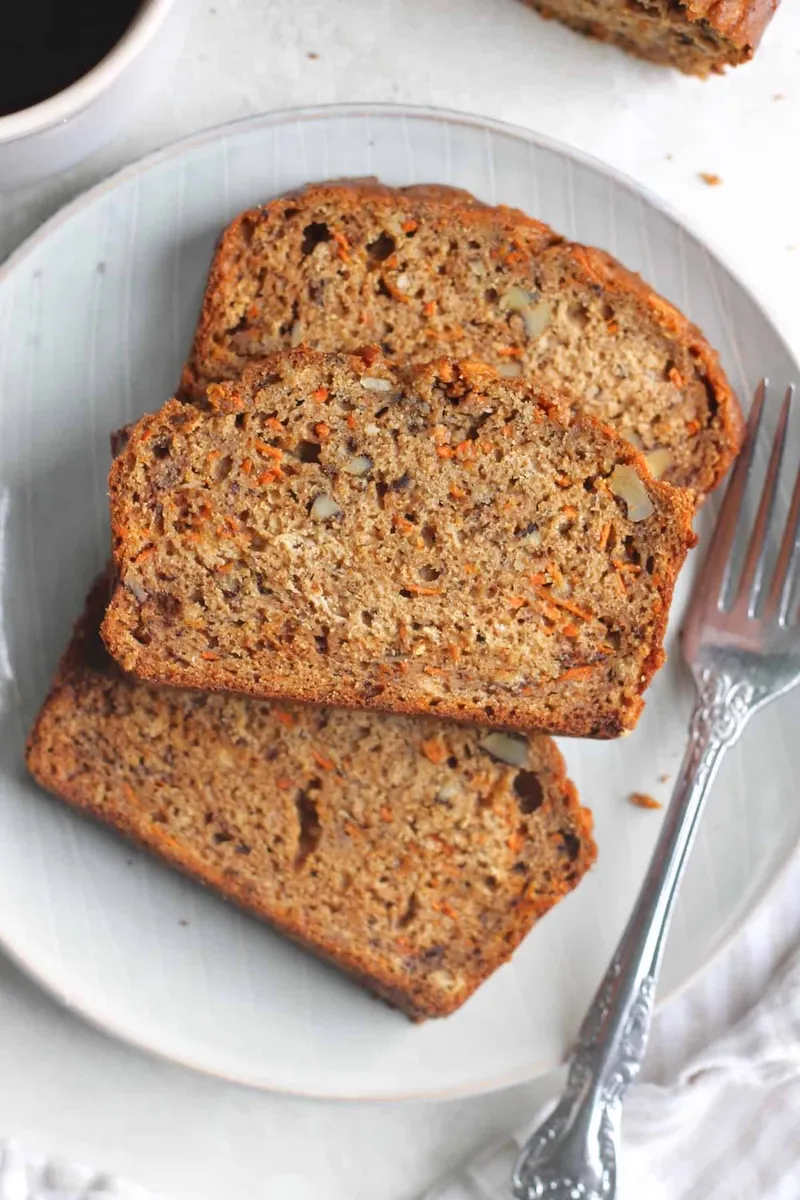 Carrot Banana Walnut Bread