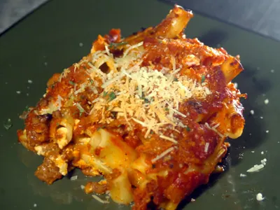 Baked ziti with Italian sausage