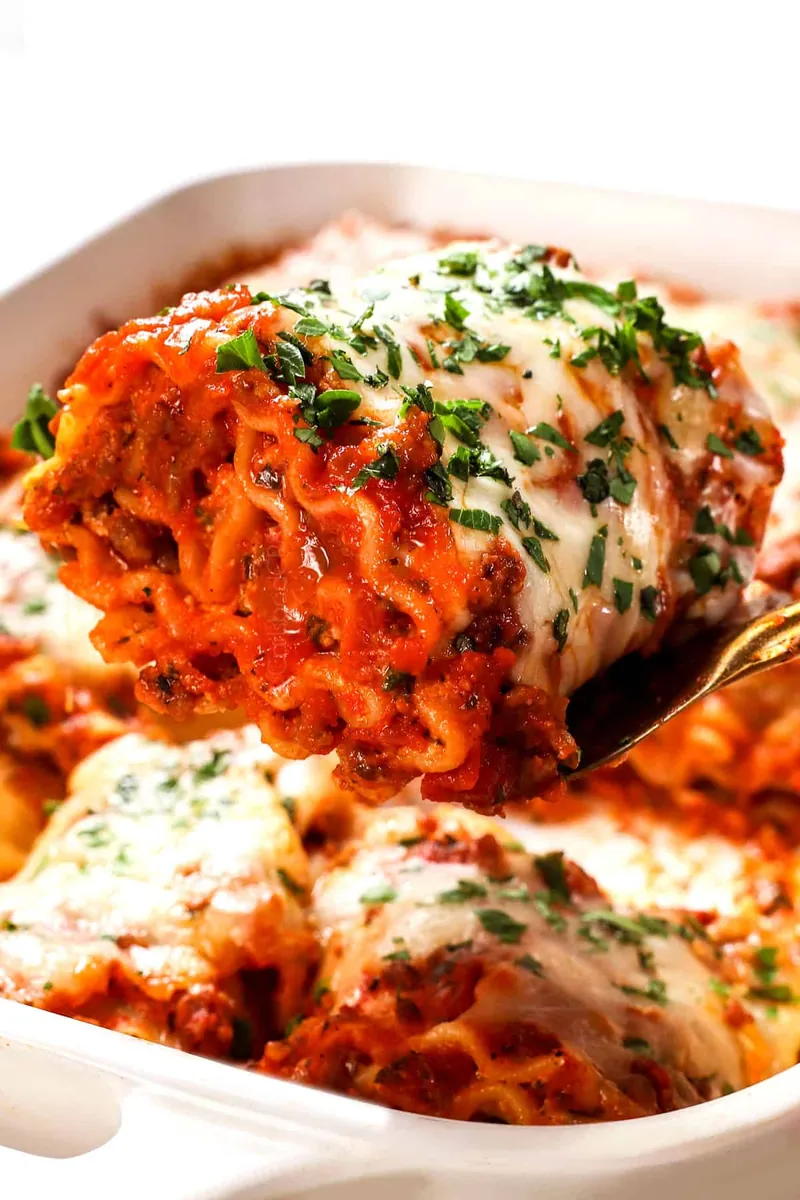 Sausage Lasagna Roll-Ups