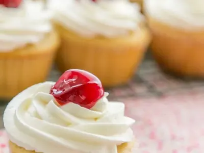 Cherry Honey Cupcakes