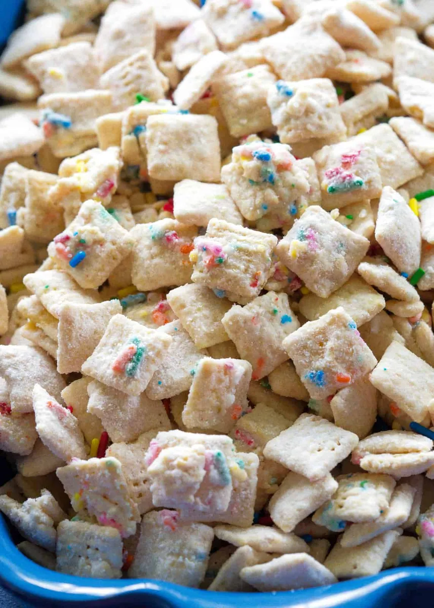 Cake Batter Muddy Buddies