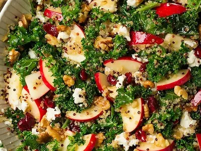 Apple Quinoa Kale Salad