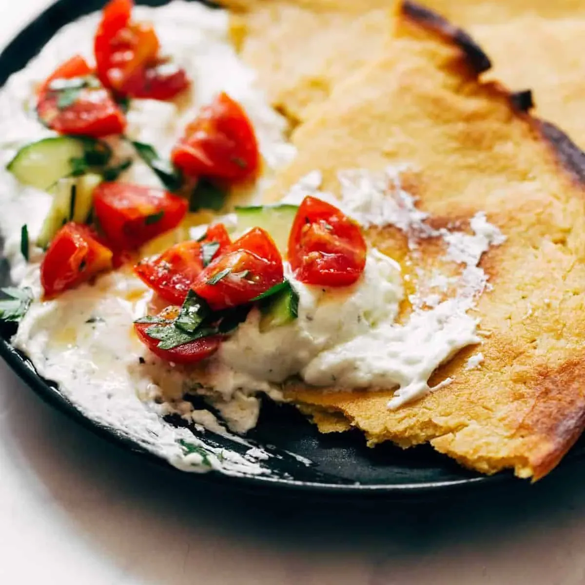 Socca with Whipped Feta