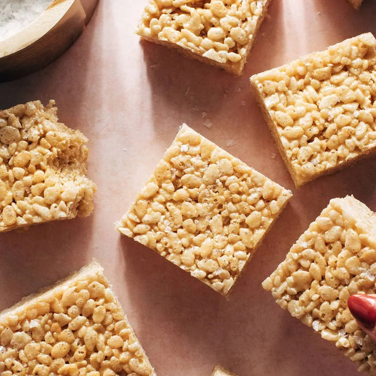 Salted Caramel Cereal Bars