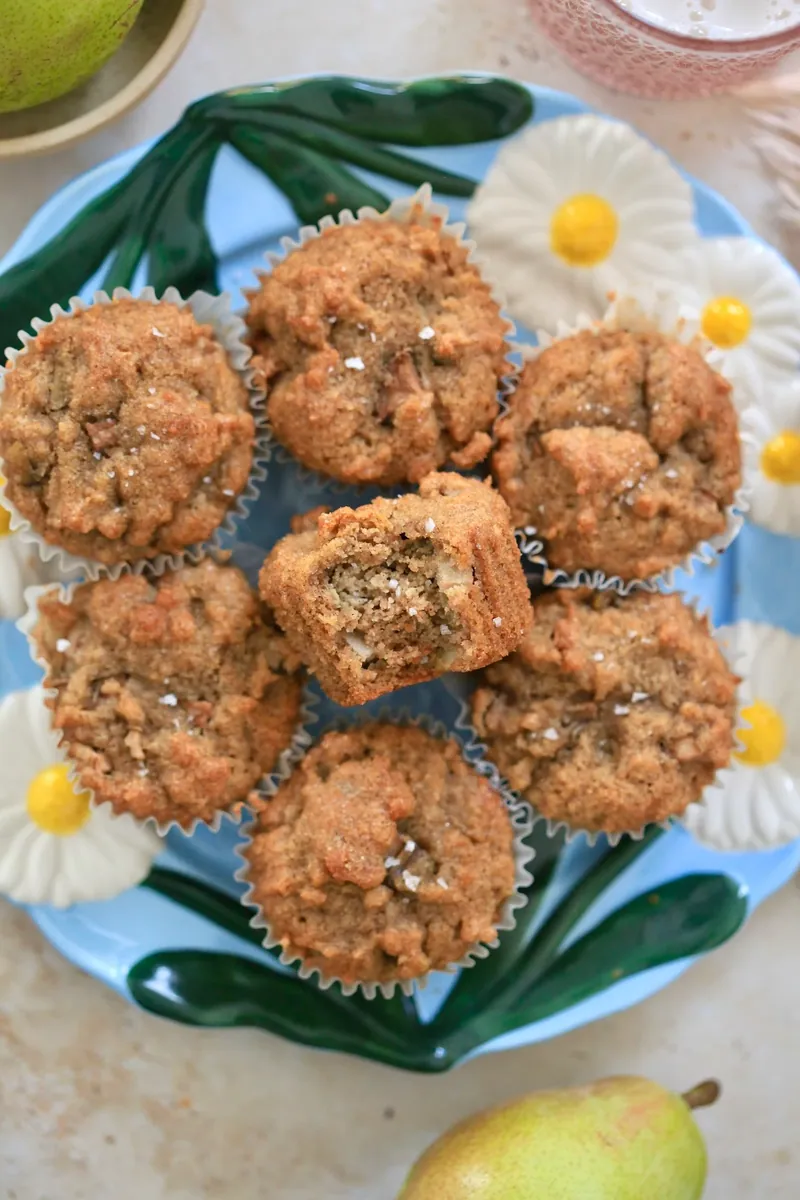 Pear Almond Muffins